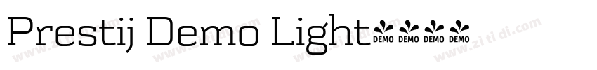 Prestij Demo Light字体转换